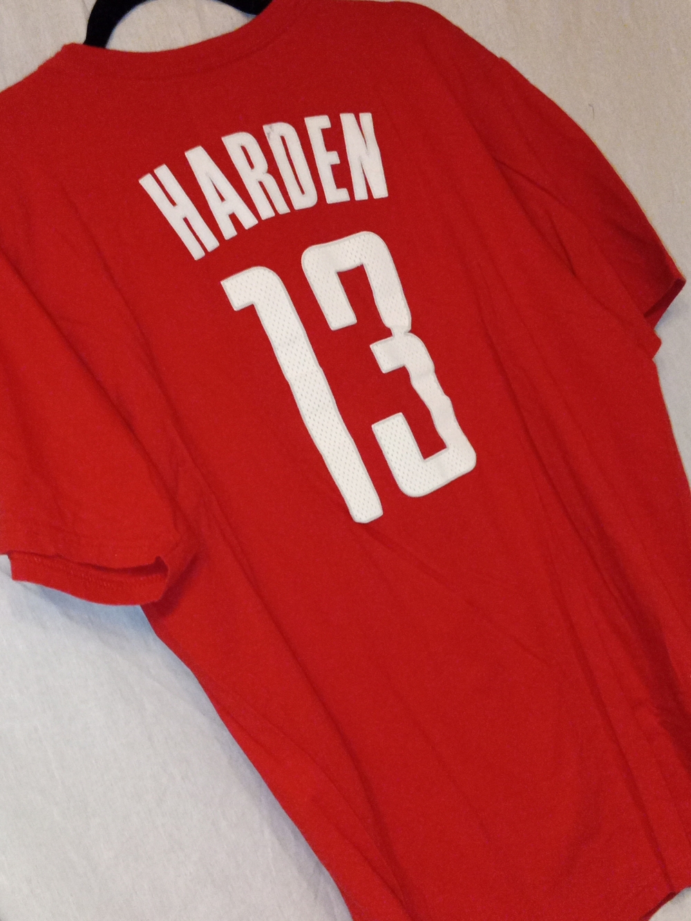 Adidas Houston Rockets #13 Red Tee - Picture 3 of 3